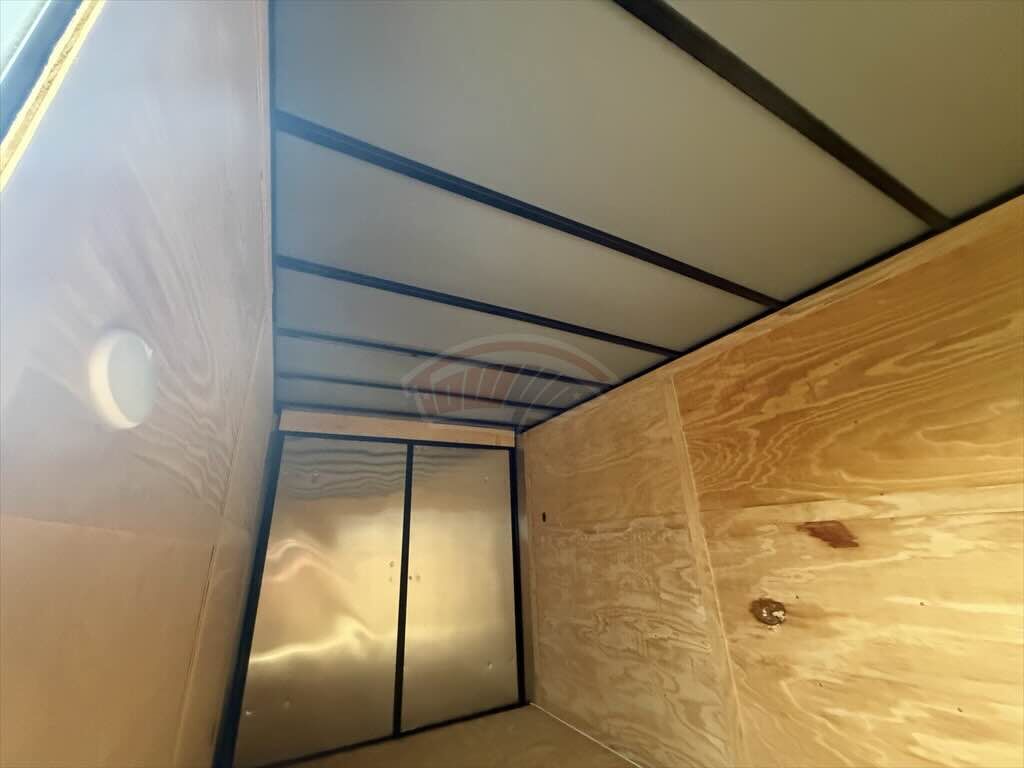2025 Maximum 7x14 Enclosed Cargo trailer in white, photo 6