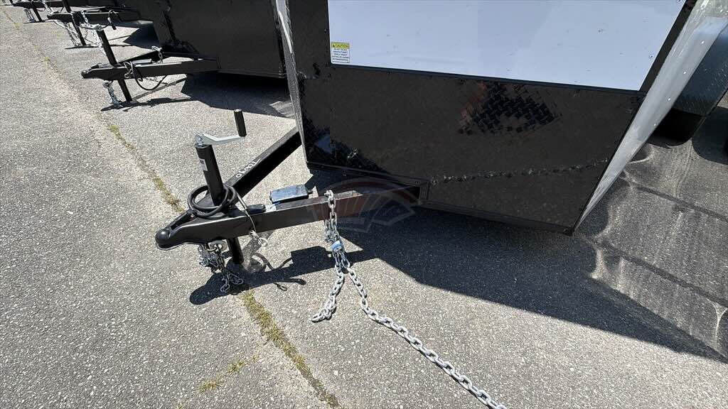 2026 Maximum 7x14 Enclosed Cargo trailer in white, photo 4