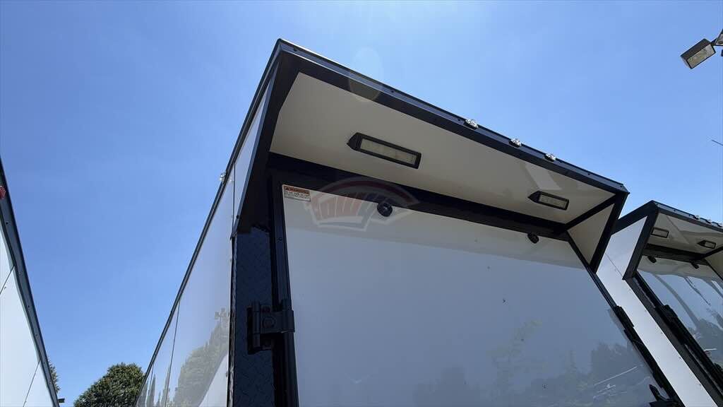 2026 Maximum 7x14 Enclosed Cargo trailer in white, photo 7