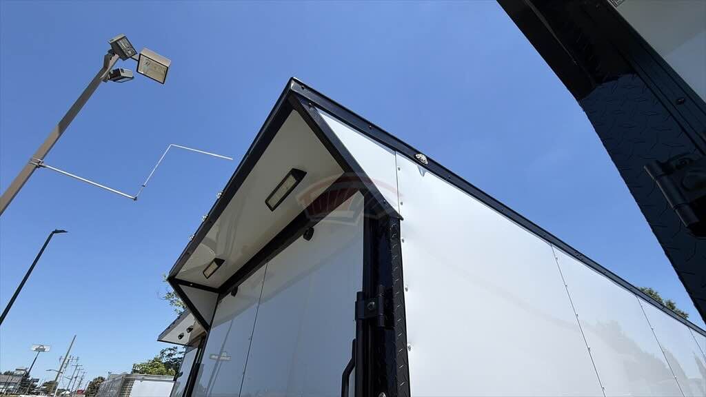 2026 Maximum 7x14 Enclosed Cargo trailer in white, photo 8