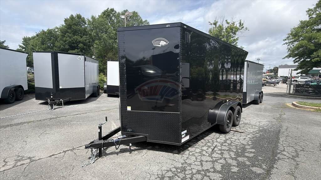 2026 Maximum 7x14 Enclosed Cargo trailer in silver