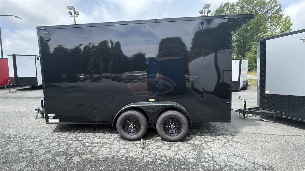 2026 Maximum 7x14 Enclosed Cargo trailer in silver, photo 4