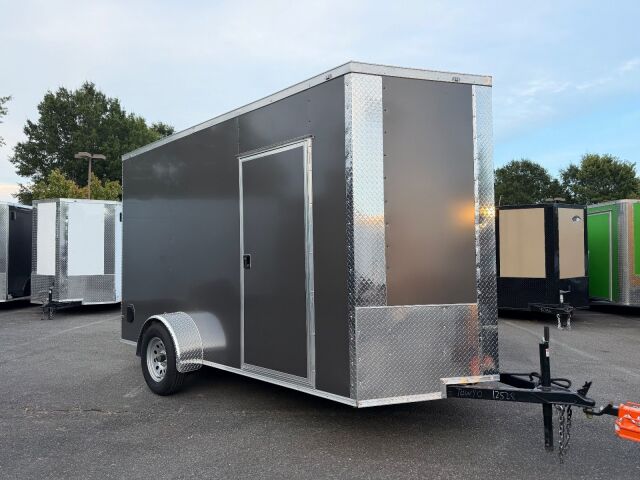 2027 J&C 6x12 enclosed cargo trailer in charcoal