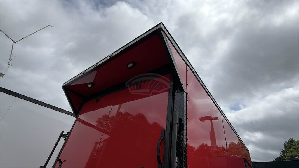 2026 Maximum 6x12 Enclosed Cargo trailer in red, photo 4