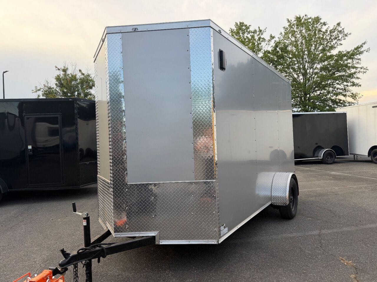 2027 J&C 6x12 enclosed cargo trailer in silver, photo 4