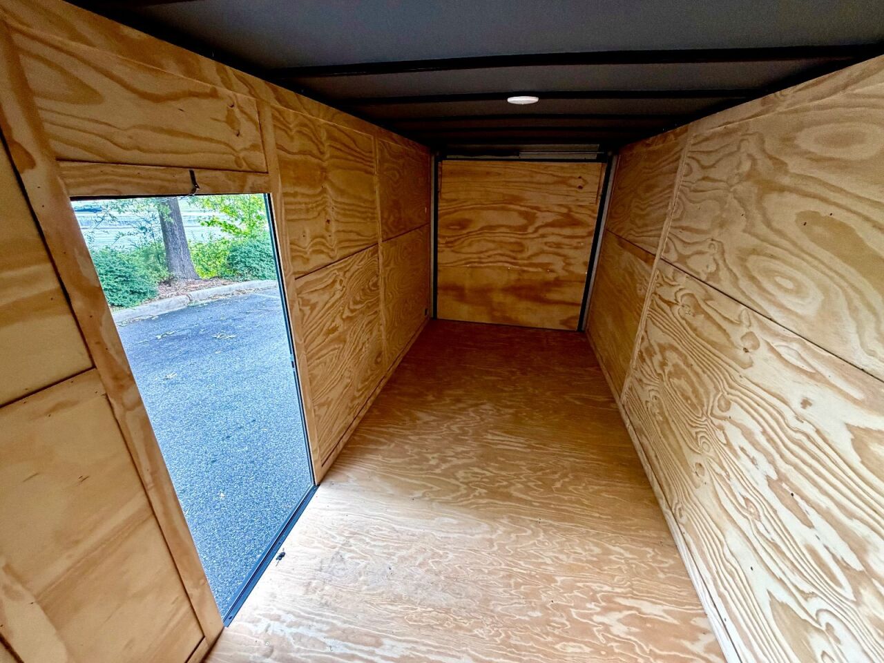 2027 Vision Cargo LLC 7x14 enclosed cargo trailer in black, photo 9