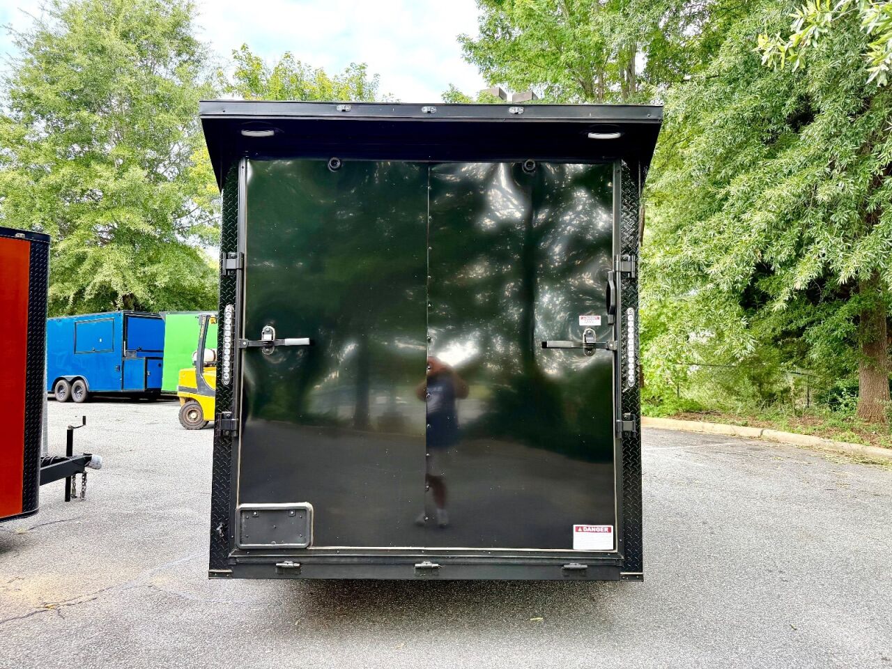 2027 Vision Cargo LLC 7x14 enclosed cargo trailer in black, photo 5