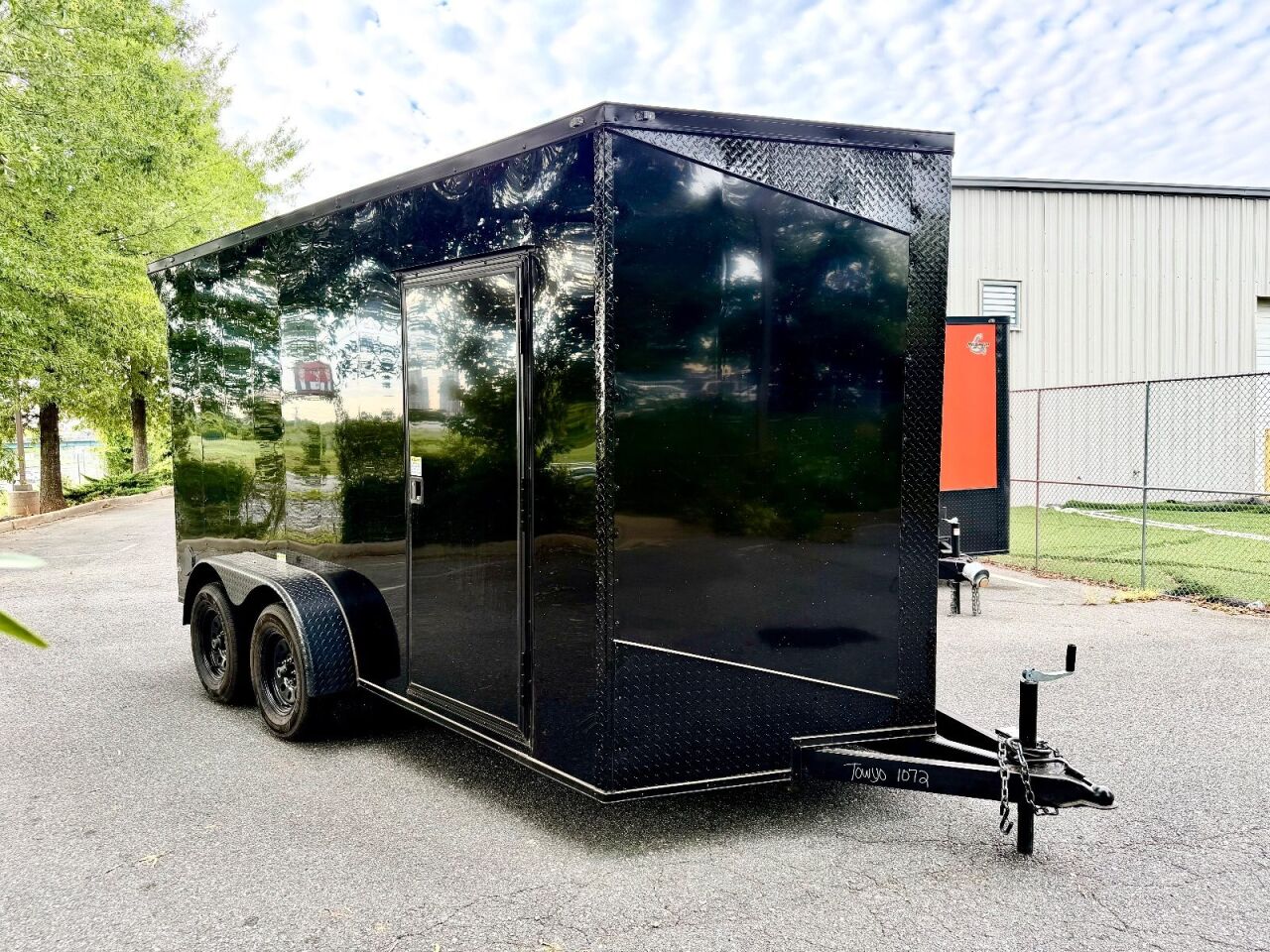2027 Vision Cargo LLC 7x14 enclosed cargo trailer in black