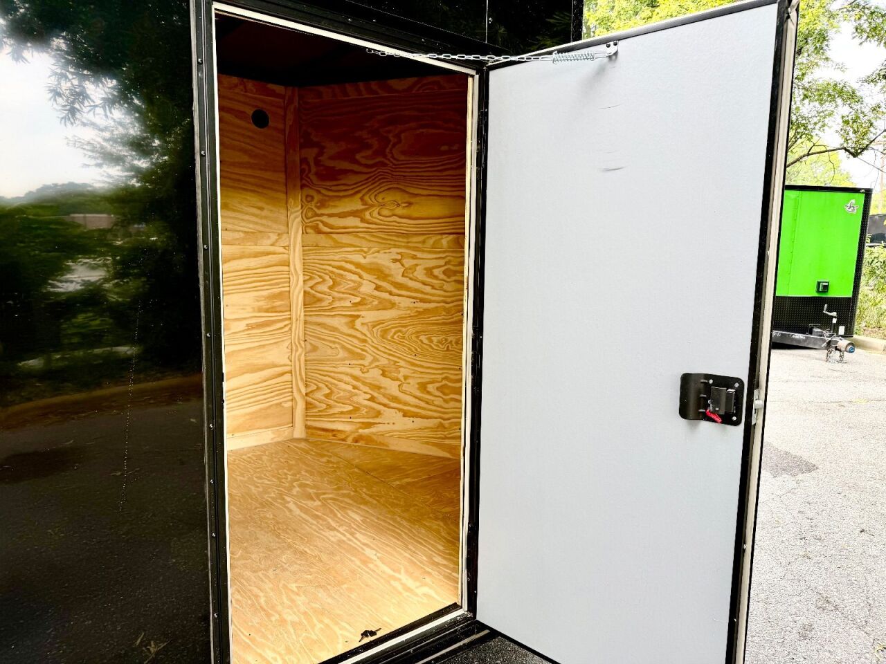 2027 Vision Cargo LLC 7x14 enclosed cargo trailer in black, photo 8