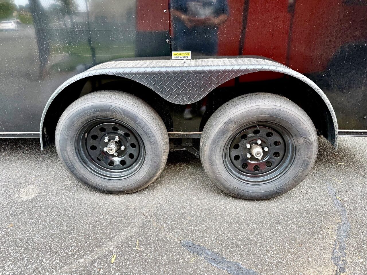 2027 Vision Cargo LLC 7x14 enclosed cargo trailer in black, photo 5