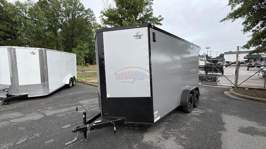 2026 Maximum 7x14 Enclosed Cargo trailer in silver