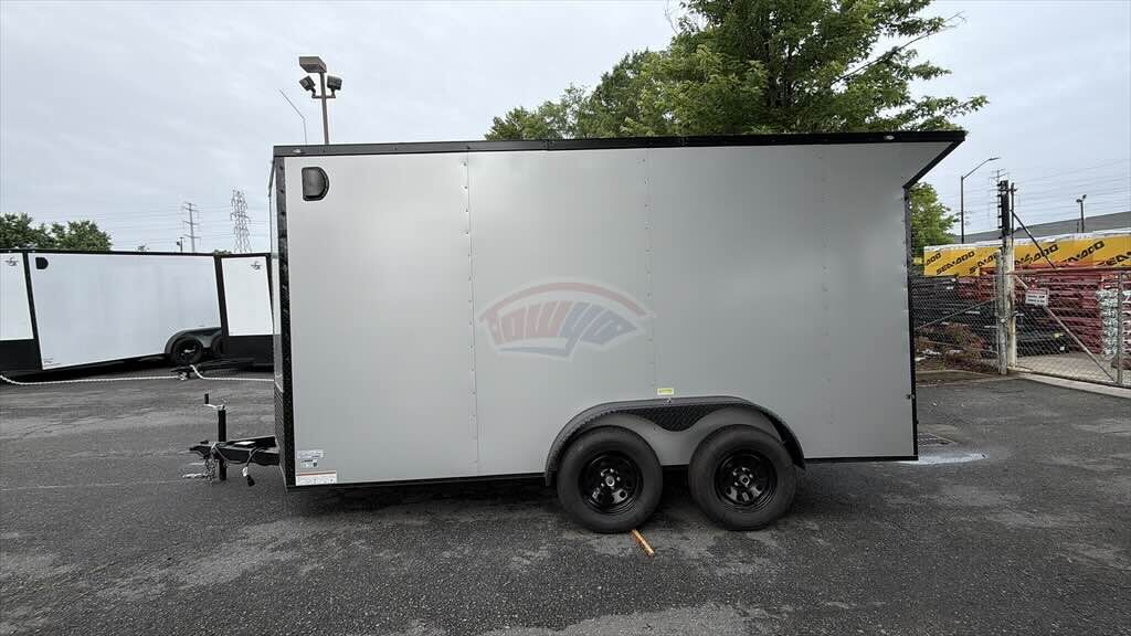 2026 Maximum 7x14 Enclosed Cargo trailer in silver, photo 2