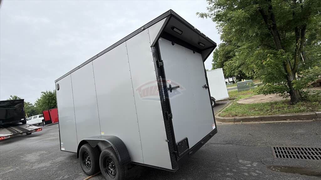 2026 Maximum 7x14 Enclosed Cargo trailer in silver, photo 4