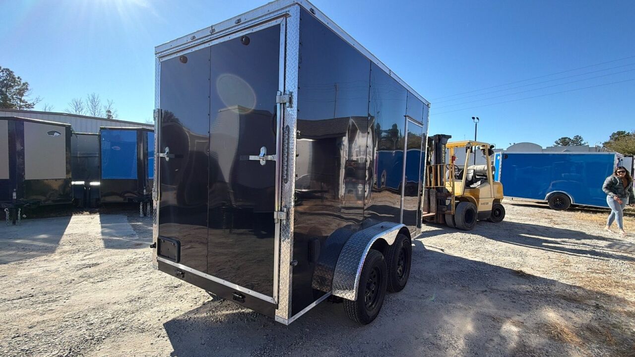 2026 Maximum 6x12 enclosed cargo trailer in black, photo 2