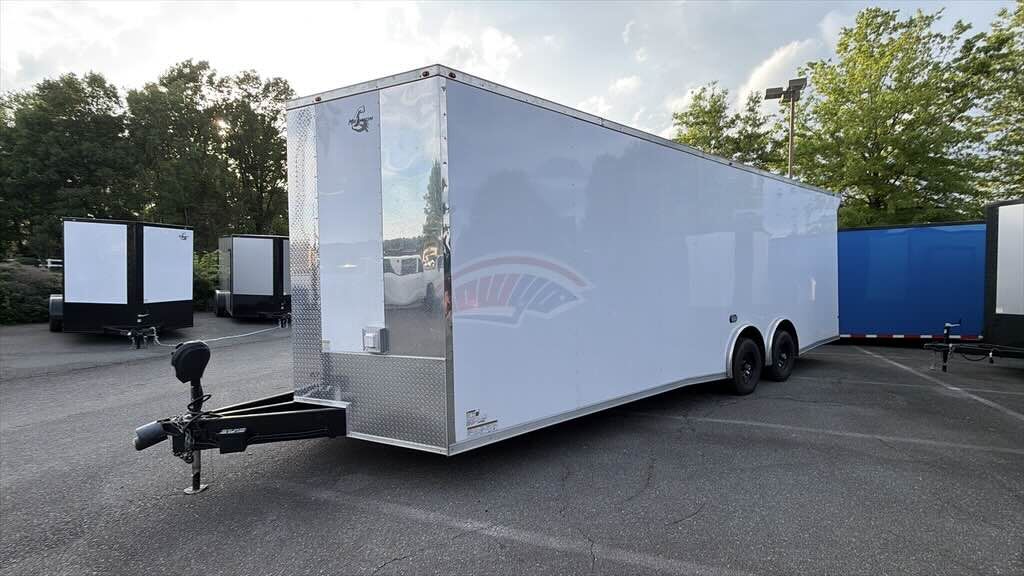 2024 Maximum 8.5x26 Race Car Trailer in white, photo 2