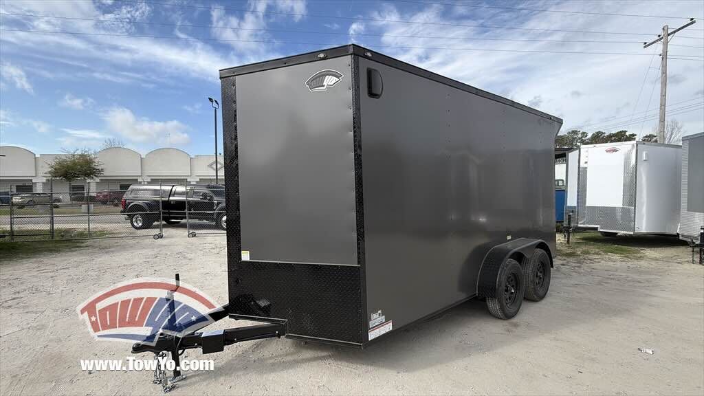 2026 Maximum 7x14 Cargo enclosed cargo trailer in charcoal, photo 3