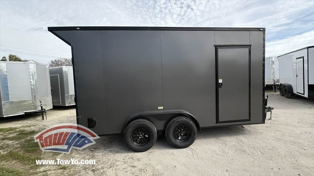 2026 Maximum 7x14 Cargo enclosed cargo trailer in charcoal, photo 11