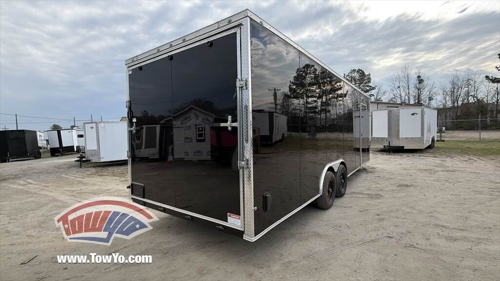 2026 Maximum 8.5x24 Cargo enclosed cargo trailer in white, photo 2