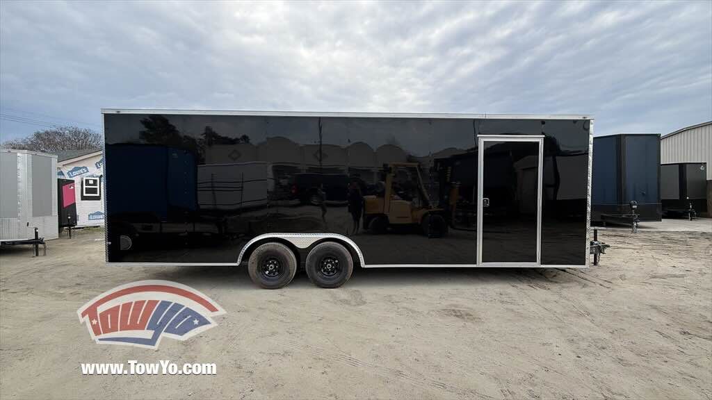 2026 Maximum 8.5x24 Cargo enclosed cargo trailer in white, photo 3