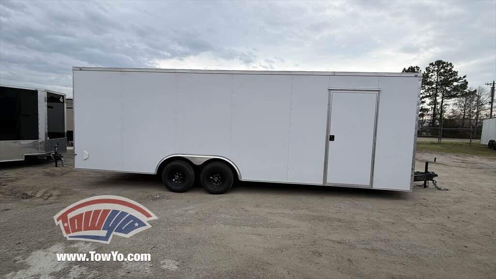 2026 Maximum 8.5x24 Cargo enclosed cargo trailer in white, photo 4