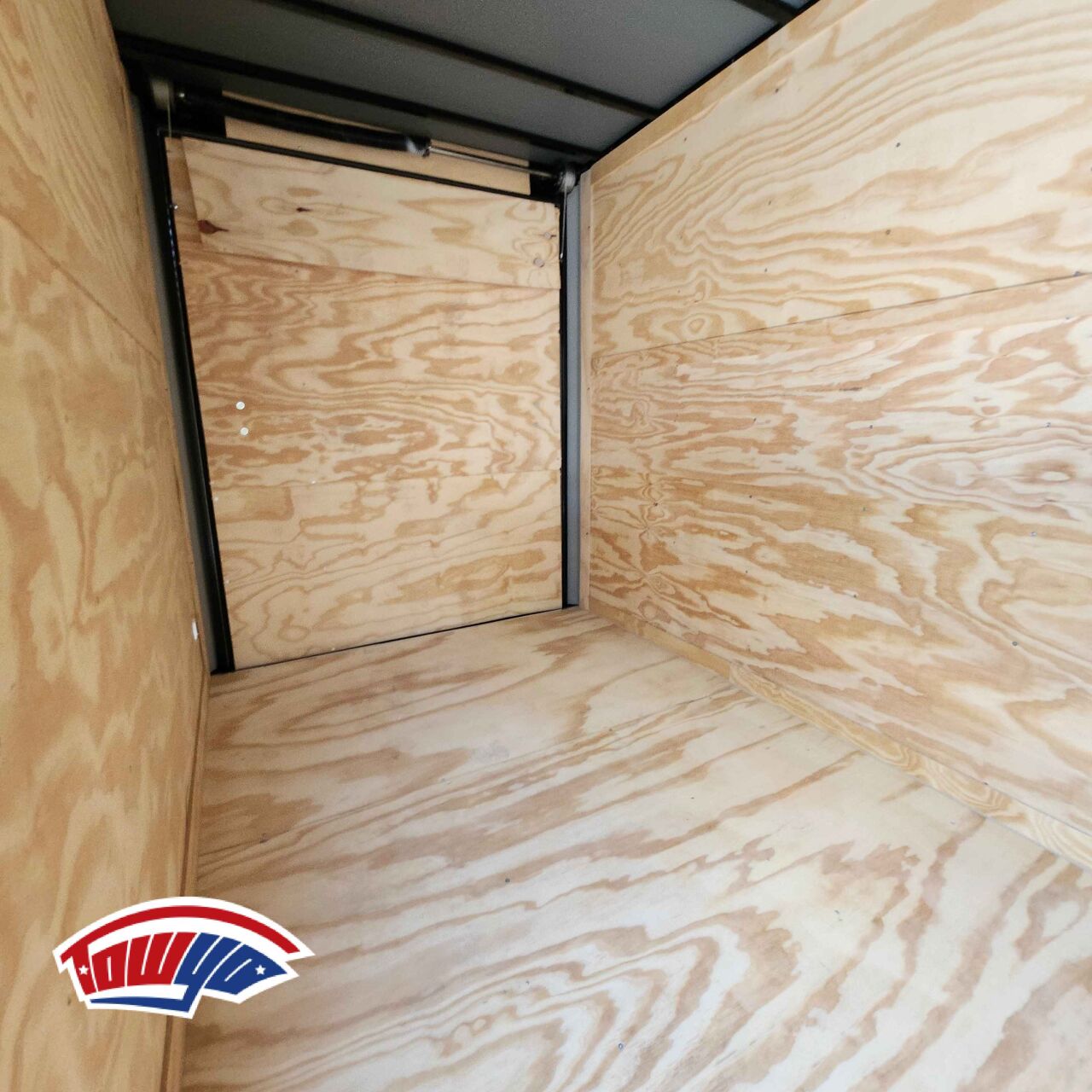 2026 J&C 7x12 Enclosed Cargo trailer in white, photo 5