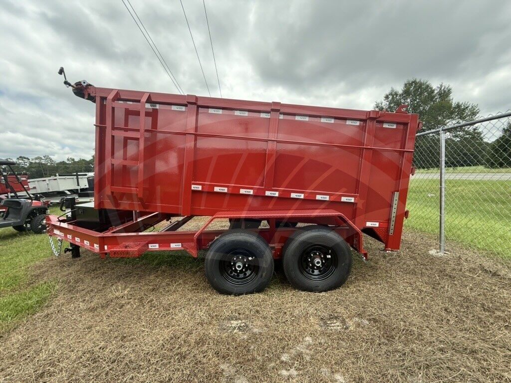 2004 Panther Cargo 7x12 Dump trailer in true blue