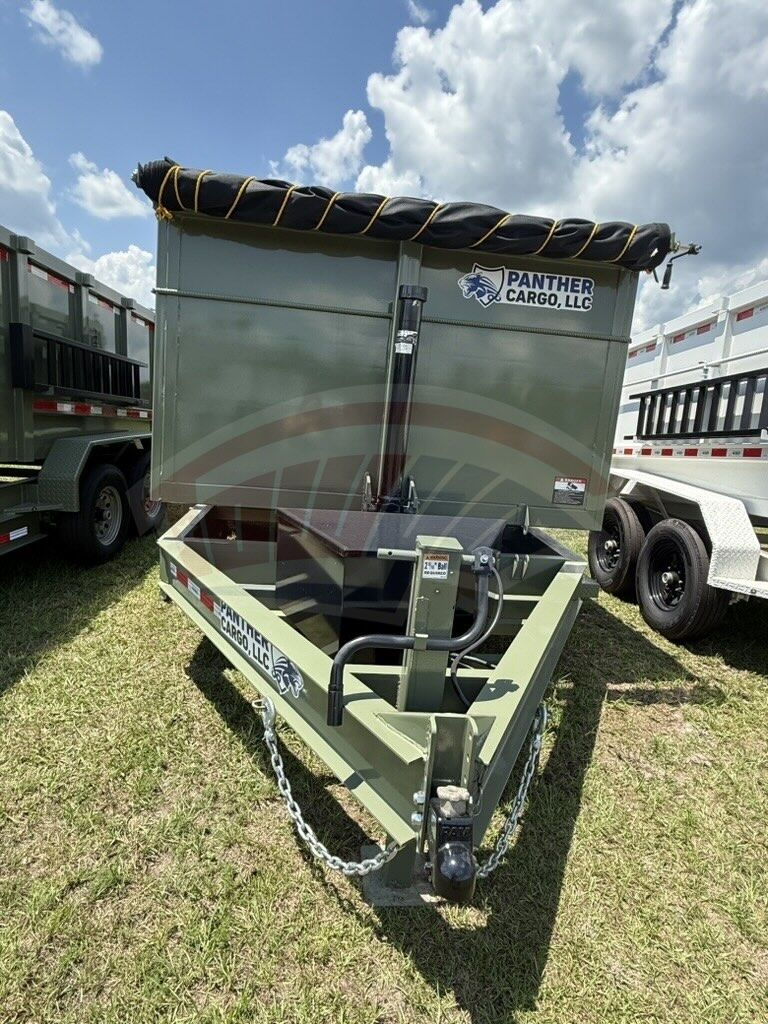 2004 Panther Cargo 7x14 Dump trailer in true blue
