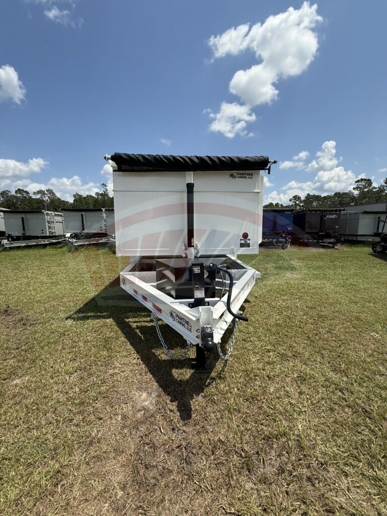 2004 Panther Cargo 7x14 Dump trailer in true blue, photo 3
