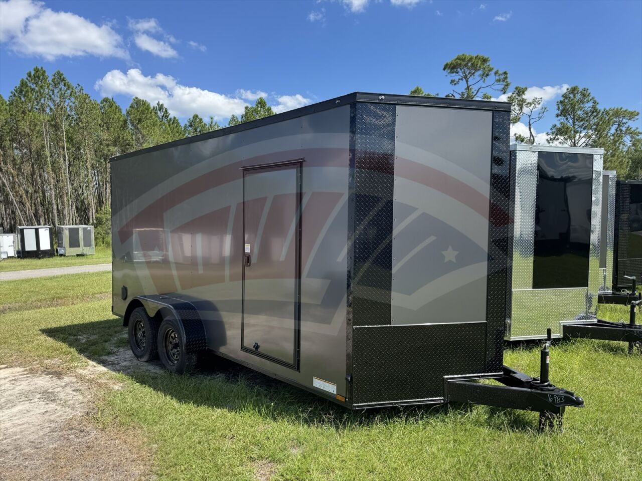 2026 Xtreme Cargo 7x16 Cargo enclosed cargo trailer in charcoal
