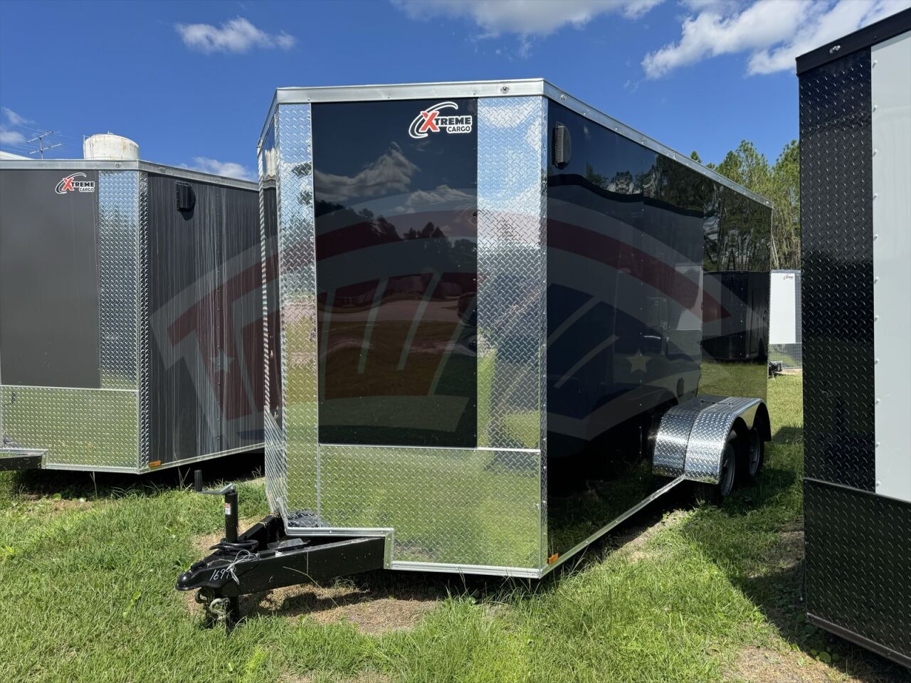2026 Xtreme Cargo 7x16 Cargo enclosed cargo trailer in black, photo 2