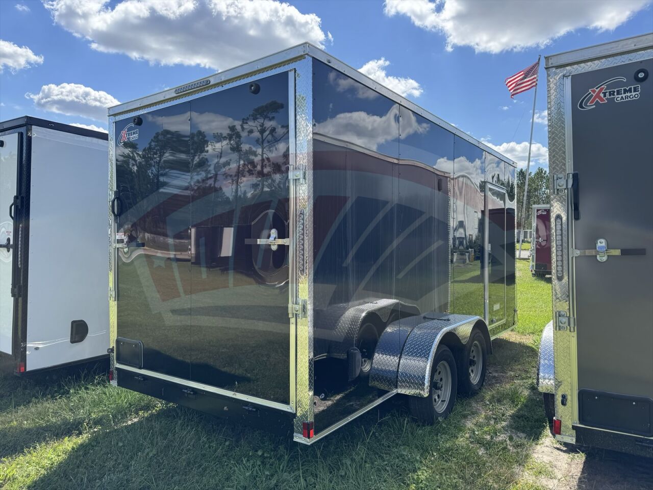 2026 Xtreme Cargo 7x16 Cargo enclosed cargo trailer in black, photo 4