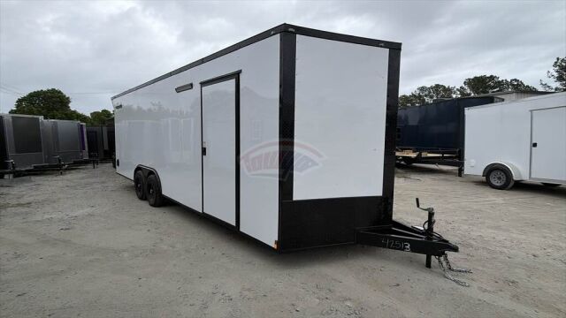 2026 Maximum 8.5x24 Race Car Trailer in white
