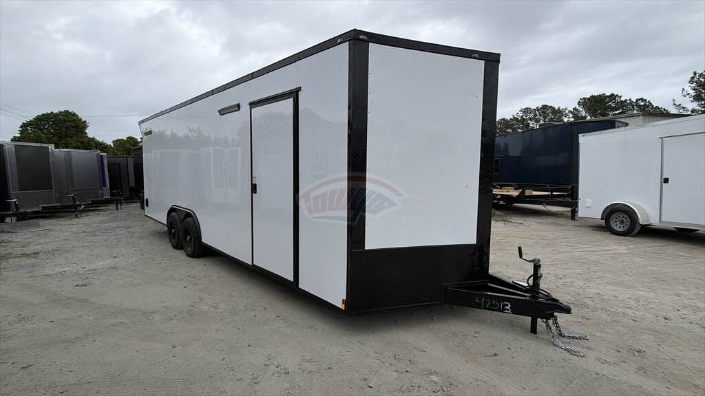 2026 Maximum 8.5x24 Race Car Trailer in white