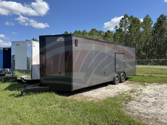 2026 Xtreme Cargo 8.5x24 Xtreme Race trailer in charcoal