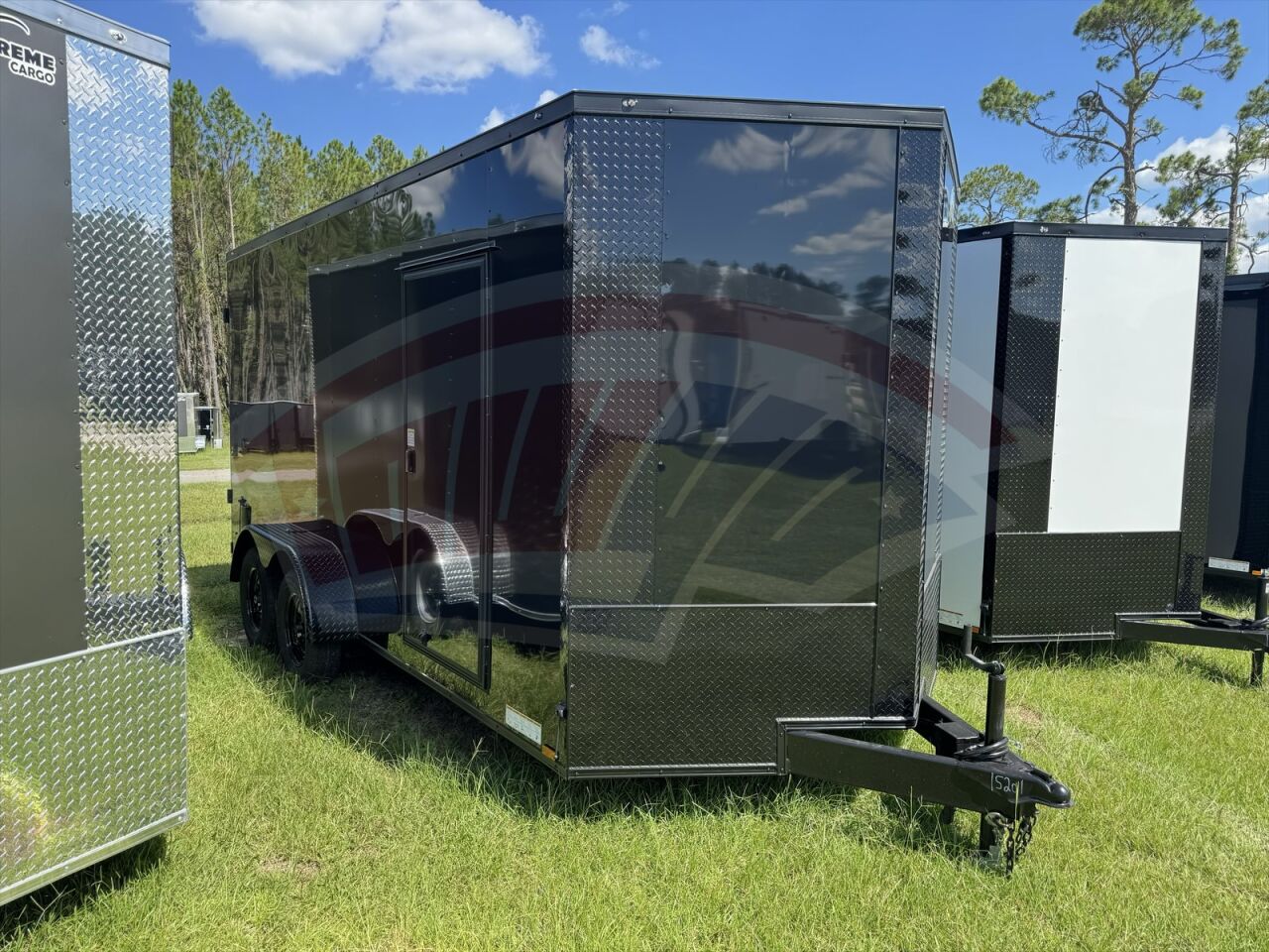 2026 Xtreme Cargo 7x16 Cargo enclosed cargo trailer in black