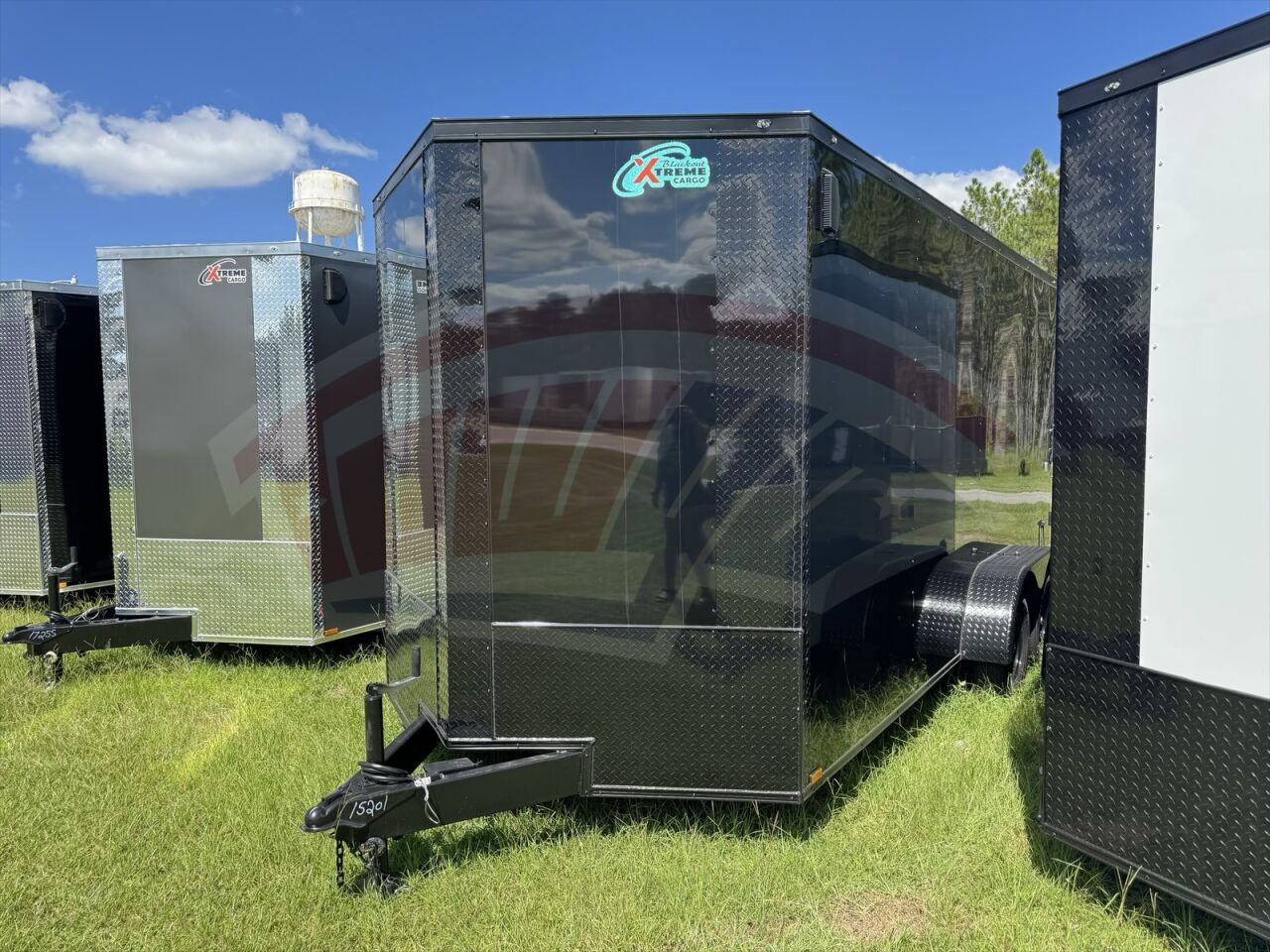 2026 Xtreme Cargo 7x16 Cargo enclosed cargo trailer in black, photo 2