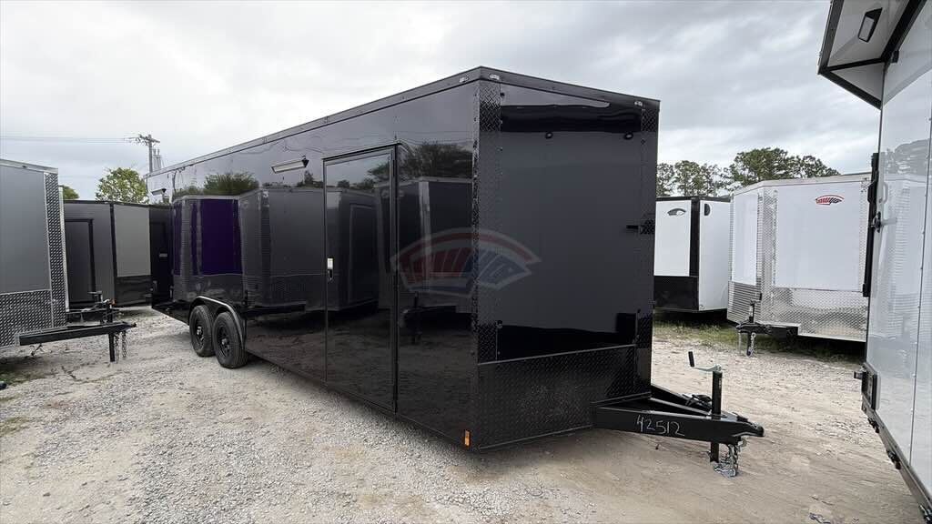 2026 Maximum 8.5x24 Enclosed Cargo trailer in black
