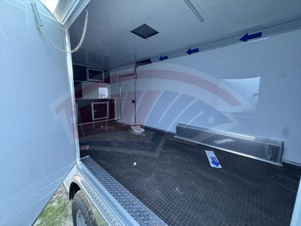 2026 Hook & Line 8.5x24 Cargo enclosed cargo trailer in white, photo 2