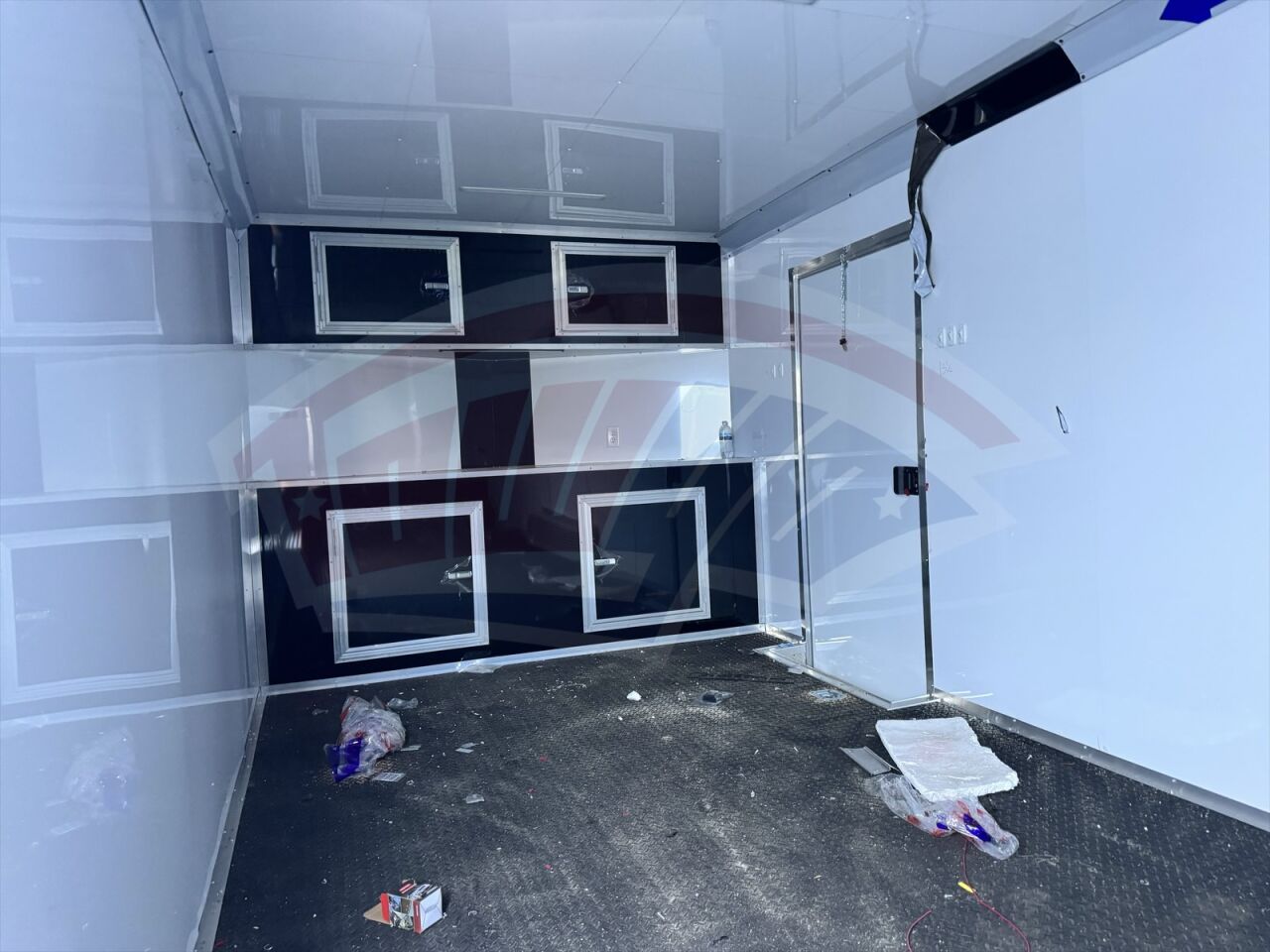 2026 Hook & Line 8.5x24 Cargo enclosed cargo trailer in white, photo 4