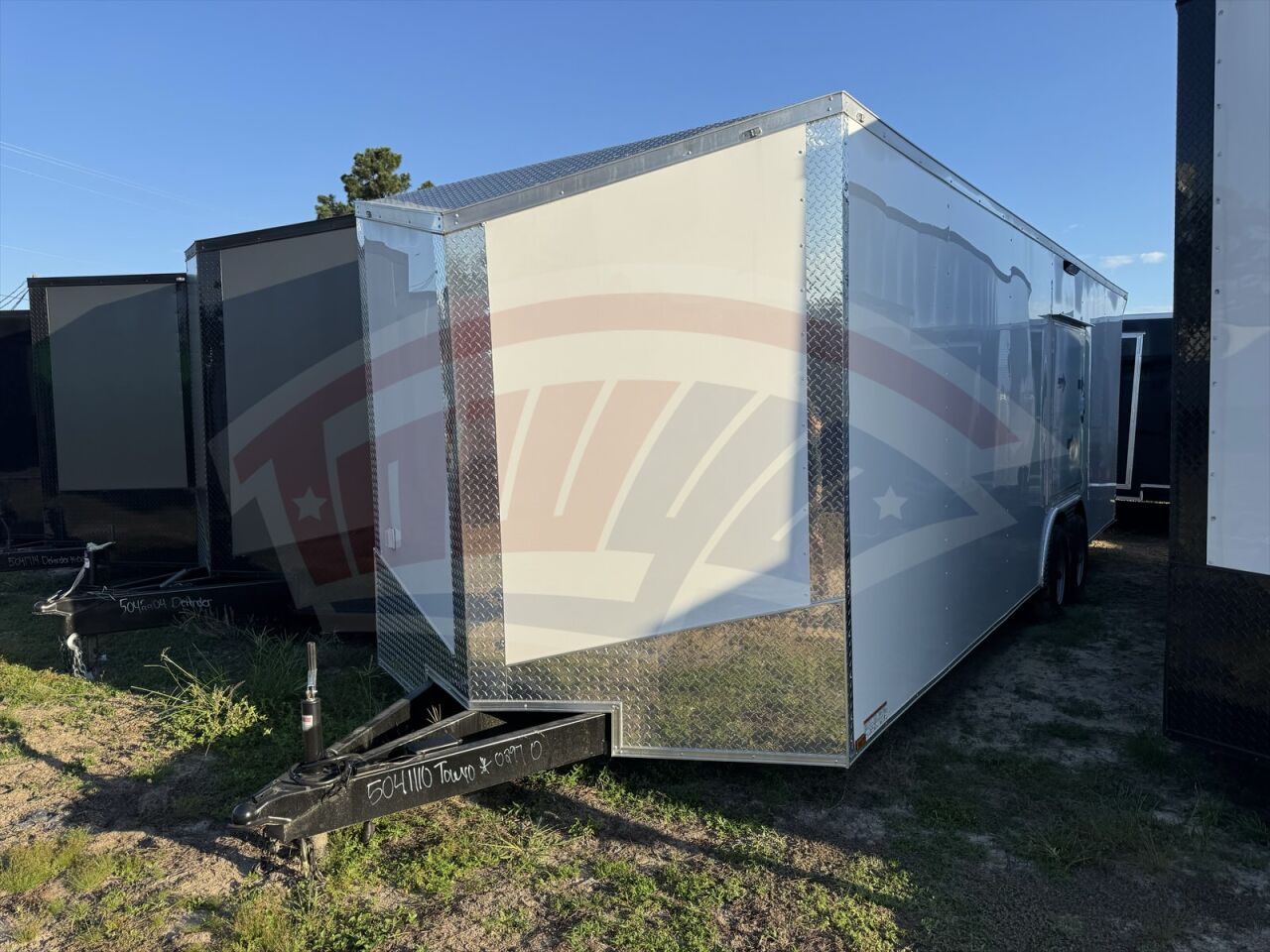 2026 Hook & Line 8.5x24 Cargo enclosed cargo trailer in white, photo 5