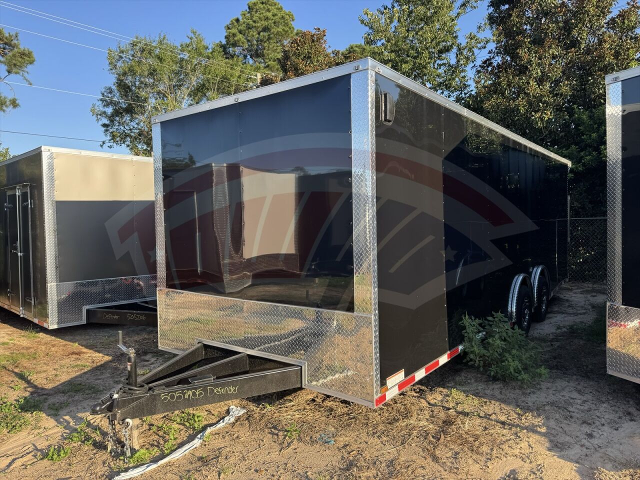 2020 Hook & Line 8.5x24 Cargo enclosed cargo trailer in black