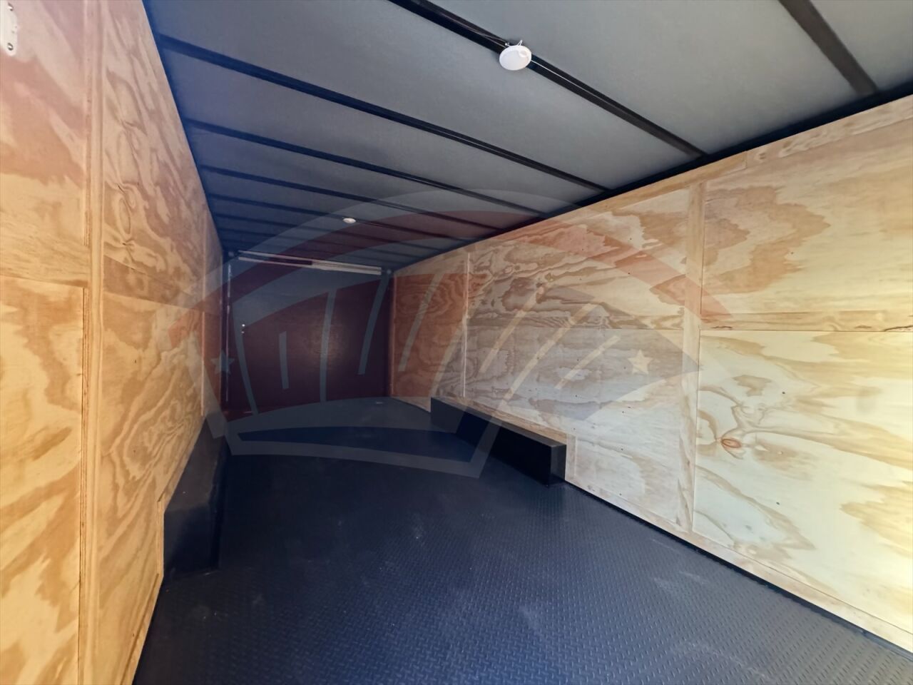 2020 Hook & Line 8.5x24 Cargo enclosed cargo trailer in black, photo 3