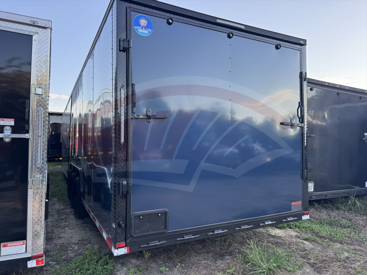 2026 Hook & Line 8.5x40 Enclosed Cargo trailer in charcoal, photo 7