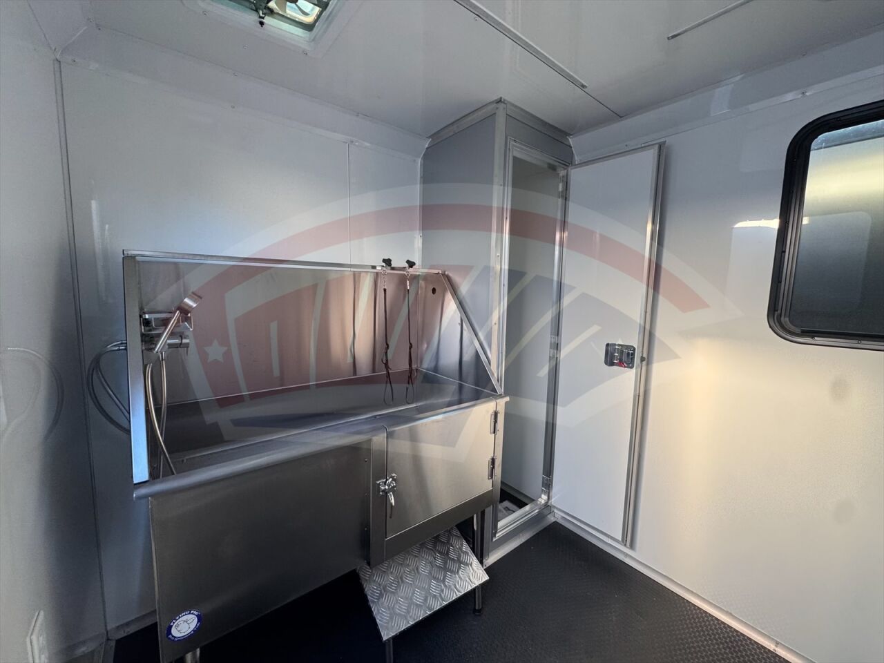 2026 Hook & Line 7x14 Pet Grooming trailer in silver, photo 5