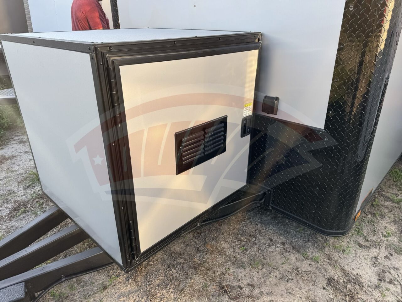 2020 Hook & Line 7x14 Cargo enclosed cargo trailer in silver, photo 2