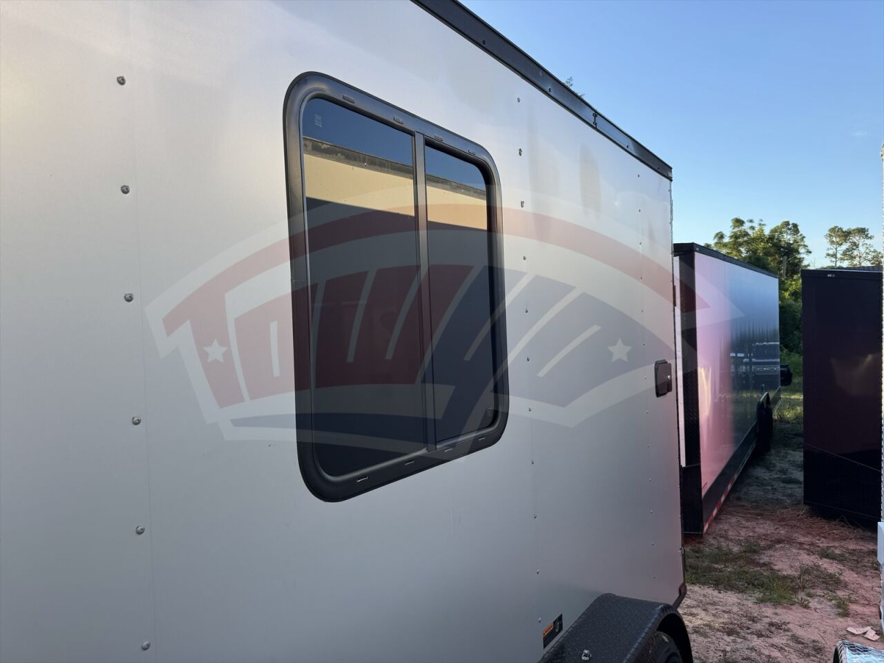 2020 Hook & Line 7x14 Cargo enclosed cargo trailer in silver, photo 4