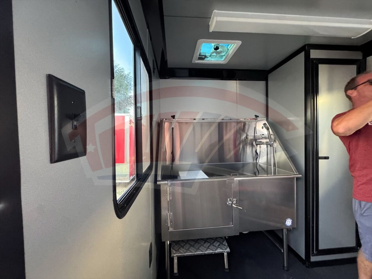 2020 Hook & Line 7x14 Cargo enclosed cargo trailer in silver, photo 7