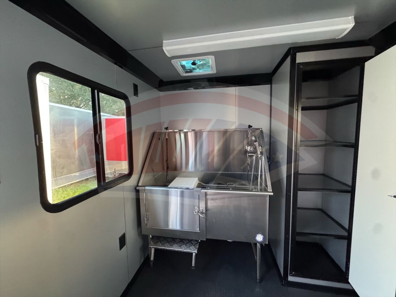 2020 Hook & Line 7x14 Cargo enclosed cargo trailer in silver, photo 9