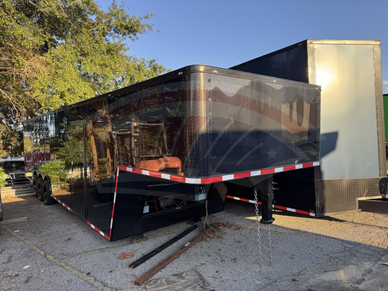 2025 Hook & Line 8.5x38 Enclosed Cargo trailer in black