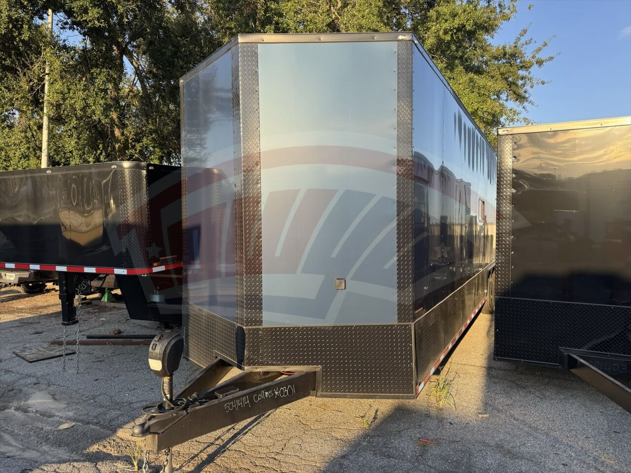 2026 Hook & Line 8.5x36 Cargo race car trailer in indigo blue, photo 7